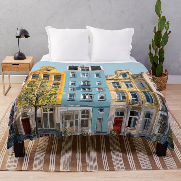 Item preview, Canal street with colorful buildings designed and sold by anytka.