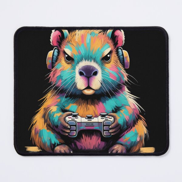 Item preview, Capybara Gaming – Funny Gamer Capybara Design designed and sold by GrumpySableye.