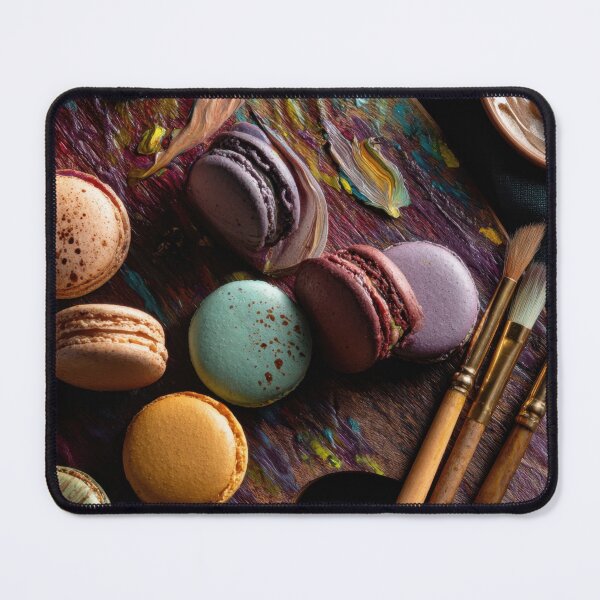 Item preview, Colorful macarons on a wooden board designed and sold by anytka.