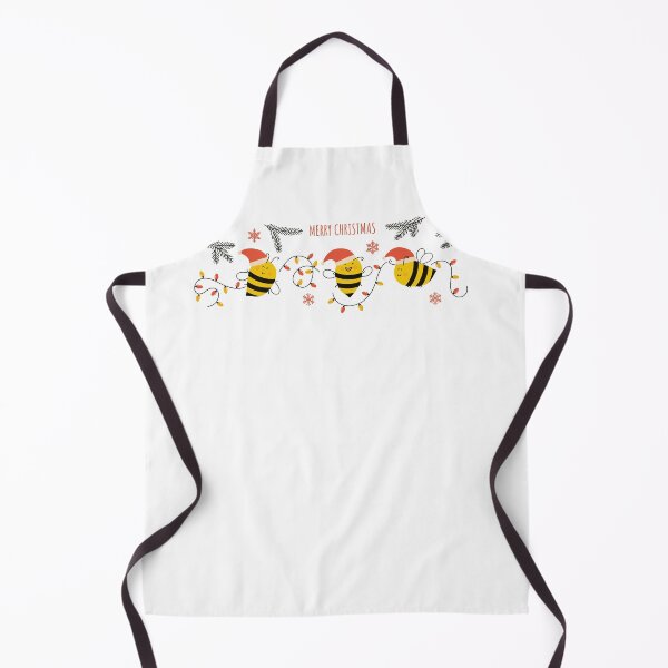 Item preview, Merry Christmas, Cute funny holiday bees wearing a Santa hats designed and sold by CHERRY--SHOP.