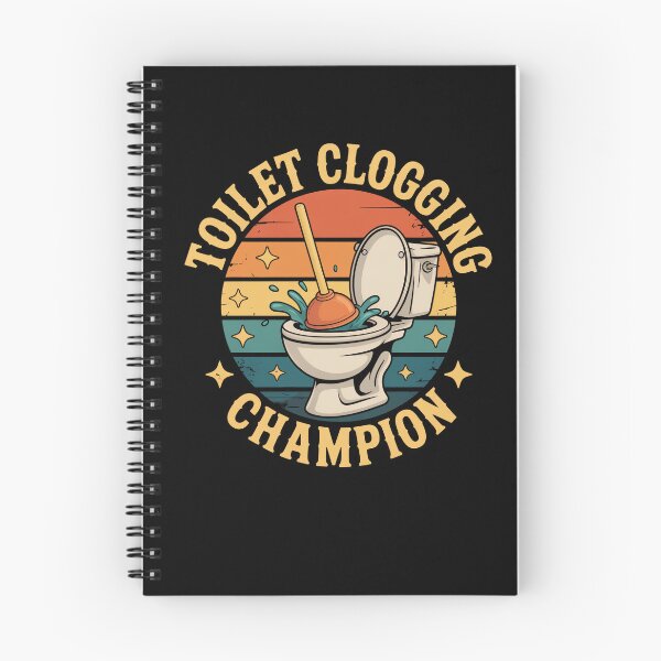 Item preview, Toilet Clogging Champion Funny Bathroom designed and sold by MooonTees.