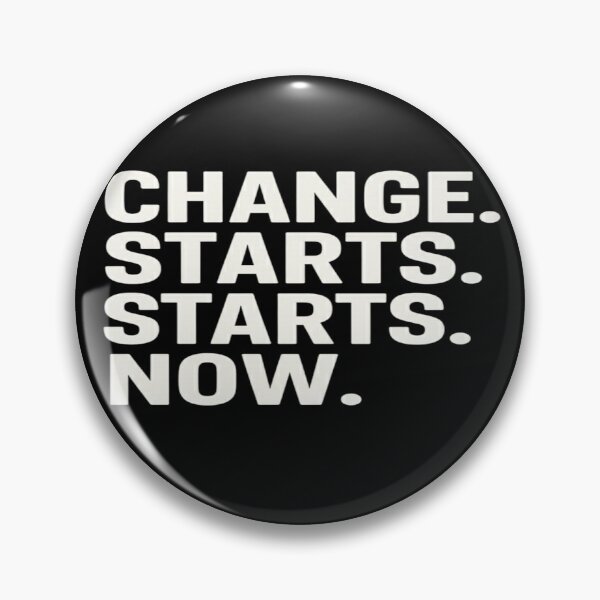 Item preview, Change Starts Now Motivation Typography Quote Tee designed and sold by Amazing-Shop5T.