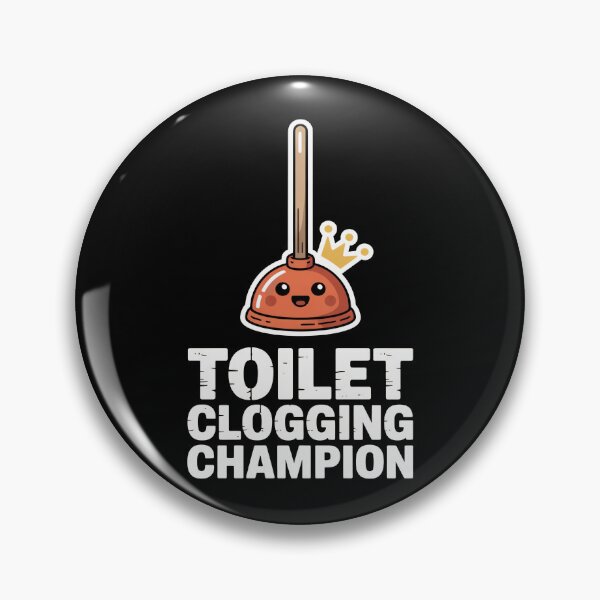 Item preview, Toilet Clogging Champion Funny Bathroom designed and sold by MooonTees.