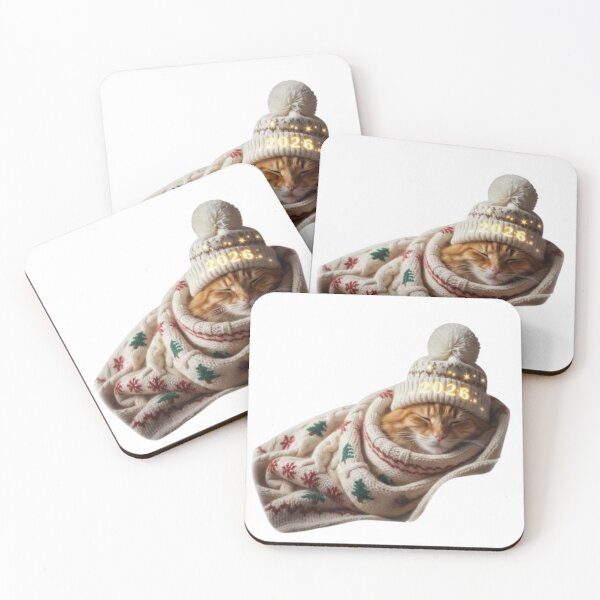 Item preview, Cozy for the New Year – Cute Cozy Cat Winter Design designed and sold by sma44.