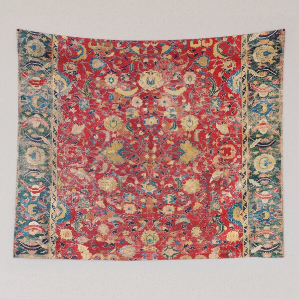 Item preview, Antique Indo Persian Carpet designed and sold by Vicky Brago-Mitchell®.