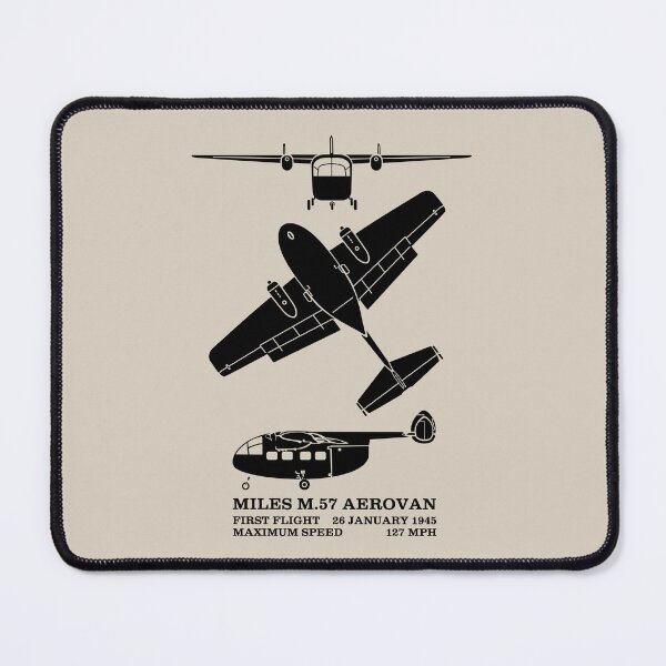 Item preview, Miles Aerovan British WW2 Plane Silhouettes Infographic designed and sold by MilitaryMart.