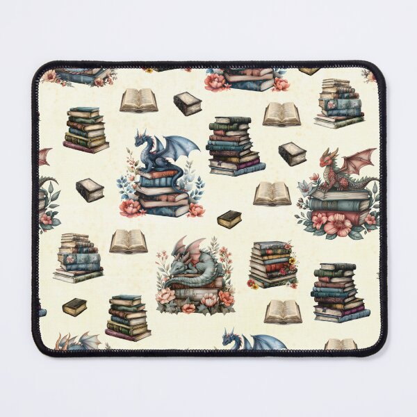 Item preview, Magical Dragons & Books on Light Yellow designed and sold by KSimpson838.