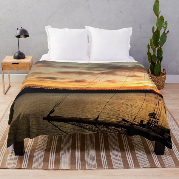 Item preview, Sunrise in Northumberland with Silhouetted Tall Ship designed and sold by Violaman.