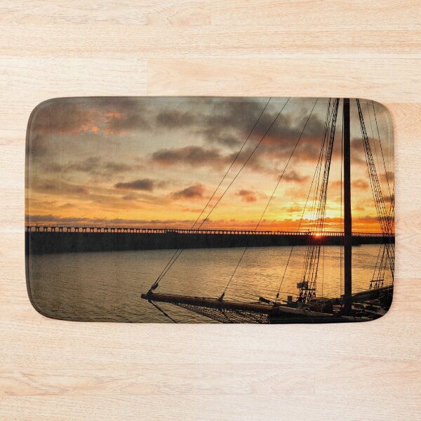 Item preview, Sunrise in Northumberland with Silhouetted Tall Ship designed and sold by Violaman.