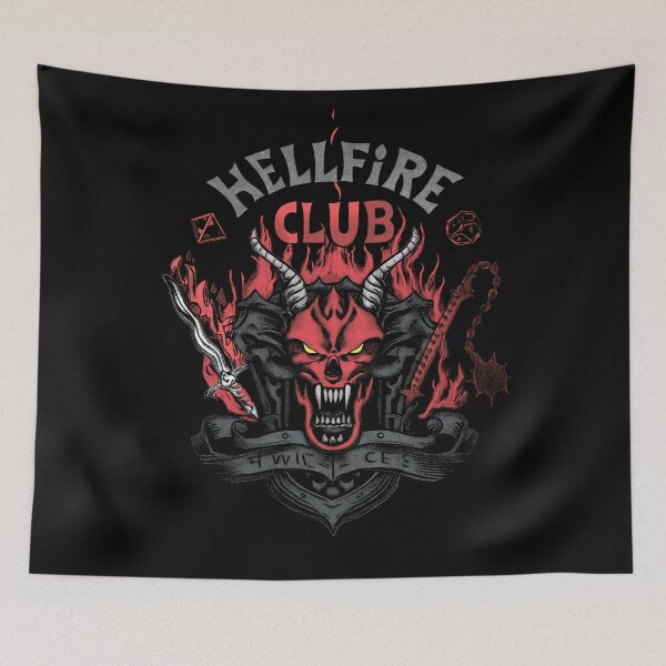 Item preview, Vintage Hellfire Club Hawkins Essential T-Shirt designed and sold by blackdogshop.