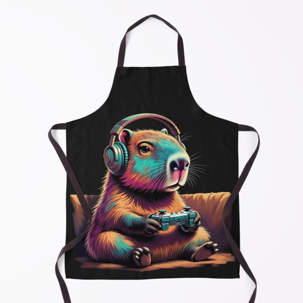 Item preview, Capybara Gamer – Cute and Funny Gaming Animal designed and sold by GrumpySableye.
