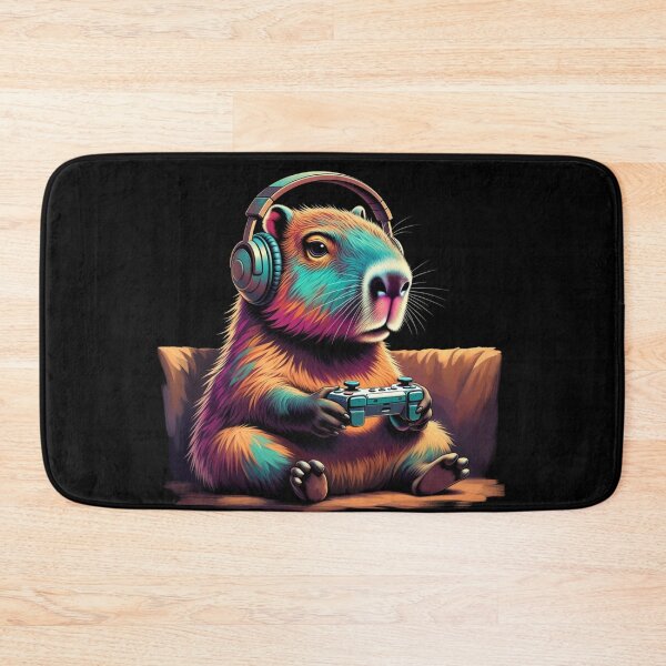 Item preview, Capybara Gamer – Cute and Funny Gaming Animal designed and sold by GrumpySableye.