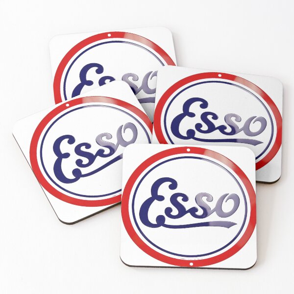 Item preview, ESSO old metal sign image designed and sold by WhiteShirtGuy.