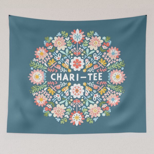 Item preview, CHARI-TEE – Scandinavian Folk Art Logo Design © heidiannemorris designed and sold by FOLK ART FUSION by heidiannemorris.