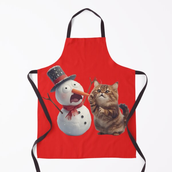 Item preview, Cat vs. Snowman – Christmas Chaos designed and sold by EchopawCo.