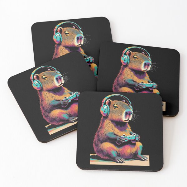 Item preview, Capybara Game Night – Cute Gamer Theme designed and sold by GrumpySableye.