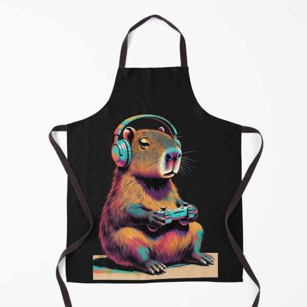 Item preview, Capybara Game Night – Cute Gamer Theme designed and sold by GrumpySableye.