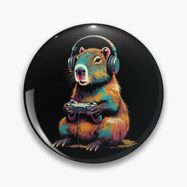 Item preview, Animal Gamer Aesthetic – Capybara Edition designed and sold by GrumpySableye.
