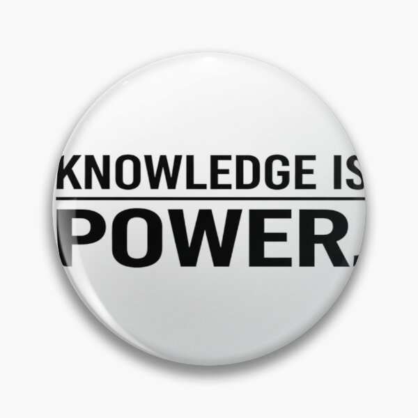 Item preview, Knowledge Is Power Motivational Bold Quote Typography Tee designed and sold by Amazing-Shop5T.