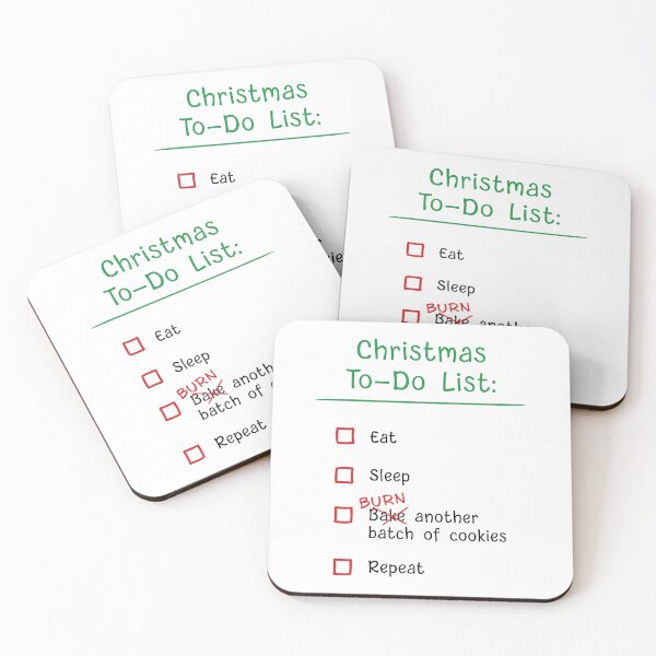 Item preview, Christmas To-Do List: Eat, Sleep, Repeat designed and sold by maroon-raccoon.