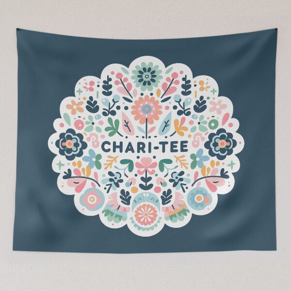 Item preview, CHARI-TEE – Scandinavian Folk Art Logo Design © heidiannemorris designed and sold by FOLK ART FUSION by heidiannemorris.