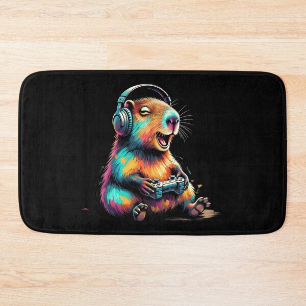 Item preview, Adorable Capybara Gamer – Funny Animal Artwork designed and sold by GrumpySableye.