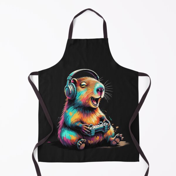 Item preview, Adorable Capybara Gamer – Funny Animal Artwork designed and sold by GrumpySableye.