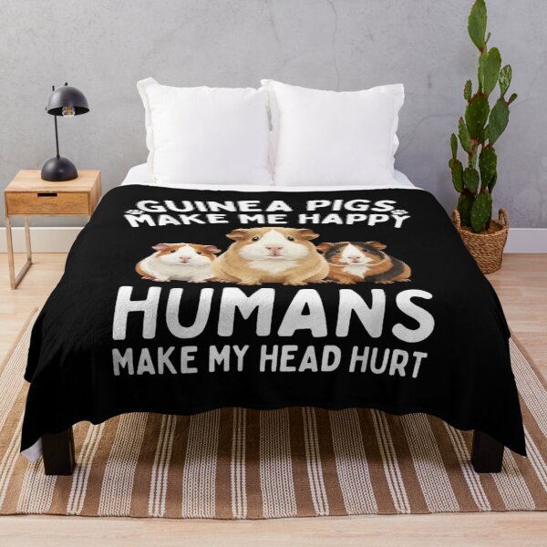 Item preview, Guinea Pigs Make Me Happy Humans Make My Head Hurt designed and sold by Gogetgiggles.