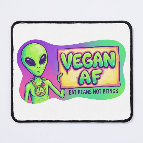 Item preview, Vegan AF Alien Merch designed and sold by PrintsyNook.