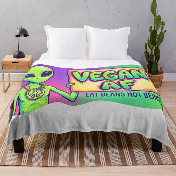 Item preview, Vegan AF Alien Merch designed and sold by PrintsyNook.