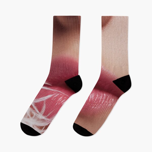 Item preview, Close-up of pink lips feathers designed and sold by anytka.