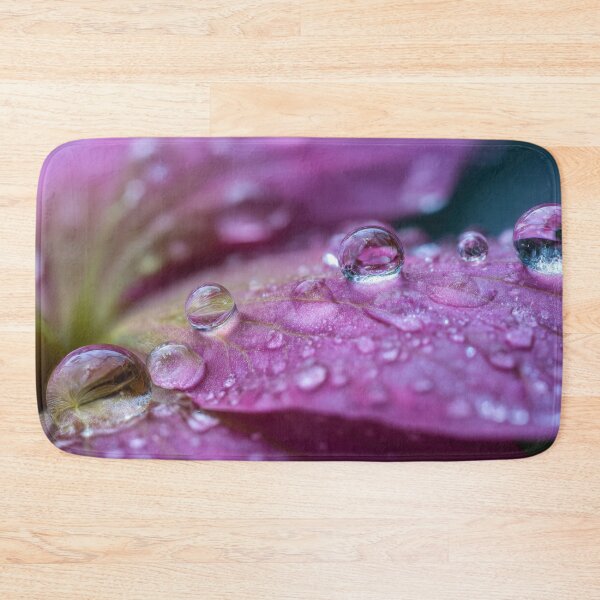 Item preview, Water droplets on a flower petal designed and sold by anytka.