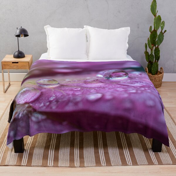 Item preview, Water droplets on a flower petal designed and sold by anytka.