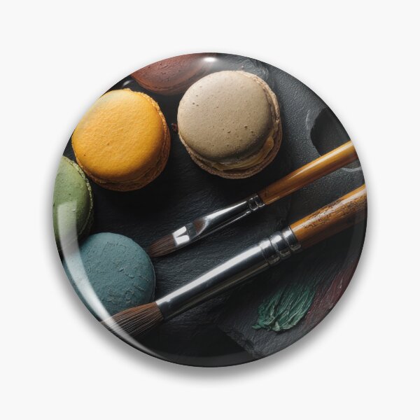 Item preview, Colorful macarons on a slate plate designed and sold by anytka.