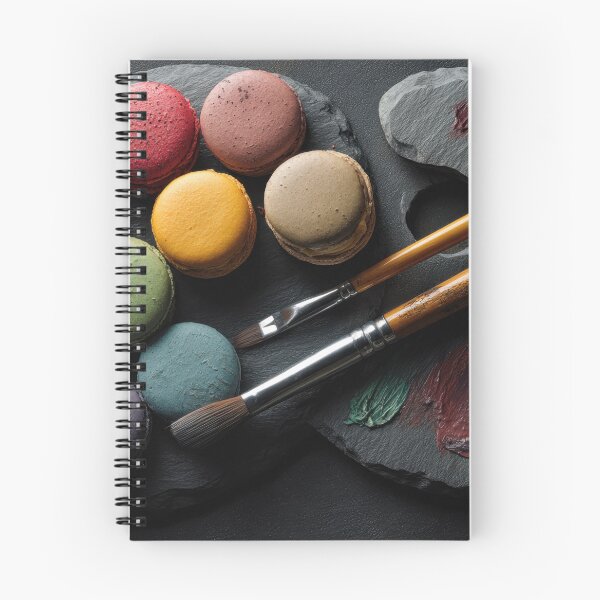 Item preview, Colorful macarons on a slate plate designed and sold by anytka.