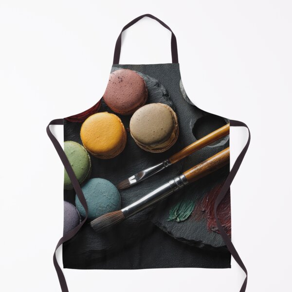 Item preview, Colorful macarons on a slate plate designed and sold by anytka.