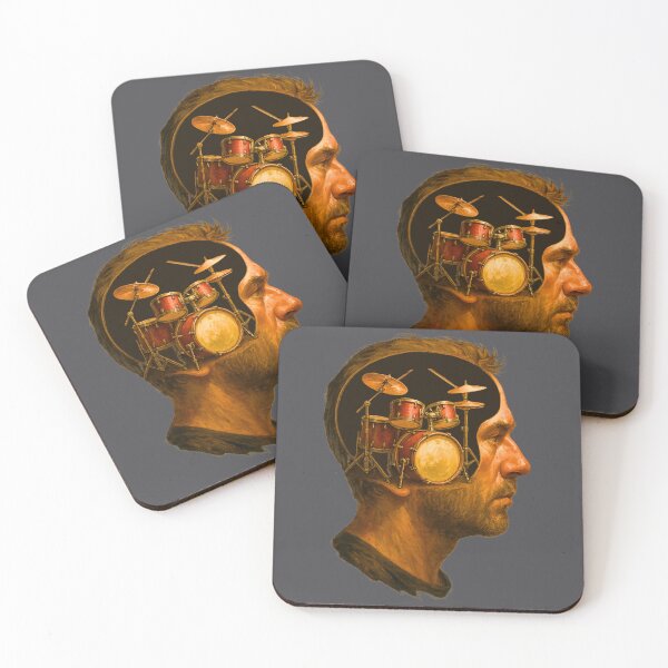 Item preview, Inside a Drummer’s Mind - Drum Kit Brain Concept for Musicians designed and sold by I AM BRO.