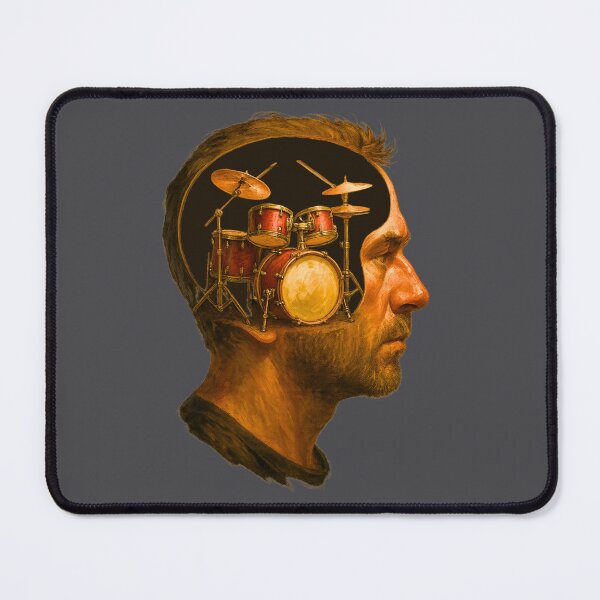 Item preview, Inside a Drummer’s Mind - Drum Kit Brain Concept for Musicians designed and sold by I AM BRO.