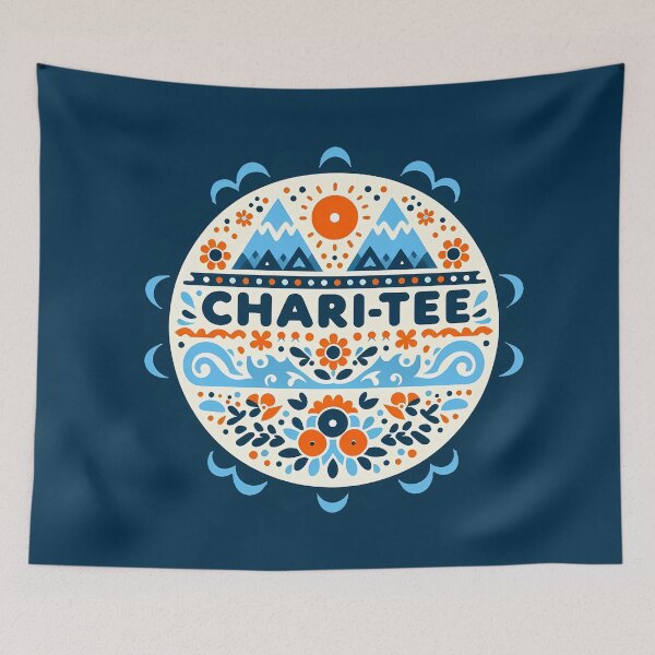 Item preview, CHARI-TEE – Scandinavian Folk Art Logo Design © heidiannemorris designed and sold by FOLK ART FUSION by heidiannemorris.