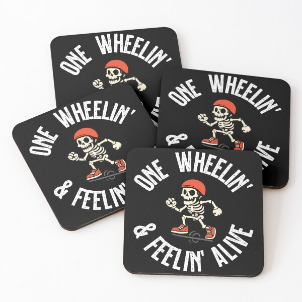 Item preview, Copy of One Wheelin’ & Feelin’ Alive – Skeleton Rider Mascot Design 2 designed and sold by My Cool Store.