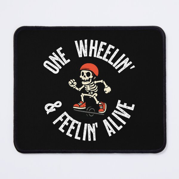 Item preview, Copy of One Wheelin’ & Feelin’ Alive – Skeleton Rider Mascot Design 2 designed and sold by My Cool Store.
