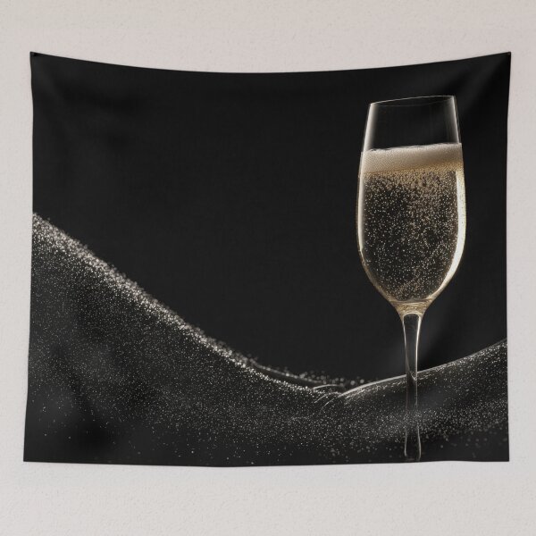 Item preview, Bubbly champagne on black designed and sold by anytka.