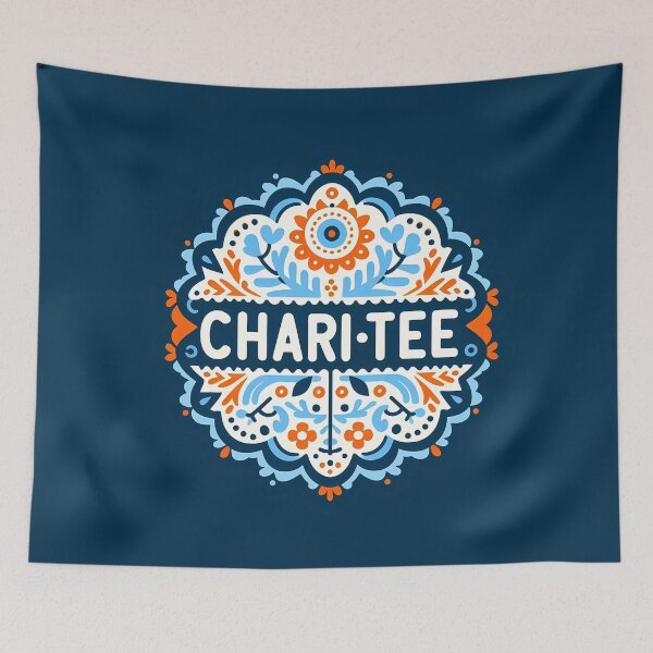 Item preview, CHARI-TEE – Scandinavian Folk Art Logo Design © heidiannemorris designed and sold by FOLK ART FUSION by heidiannemorris.