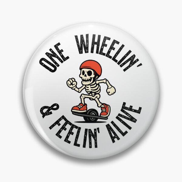 Item preview, One Wheelin’ & Feelin’ Alive – Skeleton Rider Mascot Design 1 designed and sold by My Cool Store.