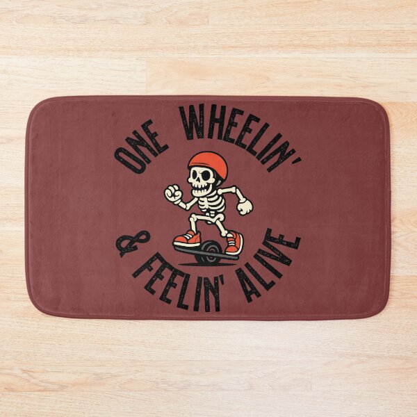 Item preview, One Wheelin’ & Feelin’ Alive – Skeleton Rider Mascot Design 1 designed and sold by My Cool Store.