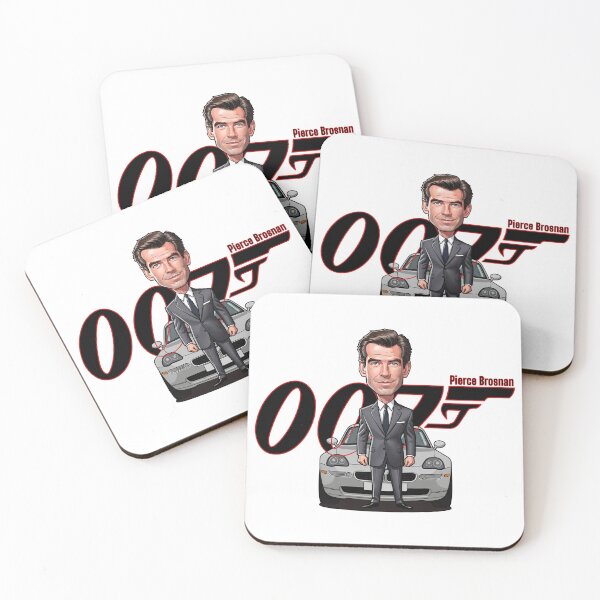 Item preview, Caricature of Pierce Brosnan with car designed and sold by vectorlove.