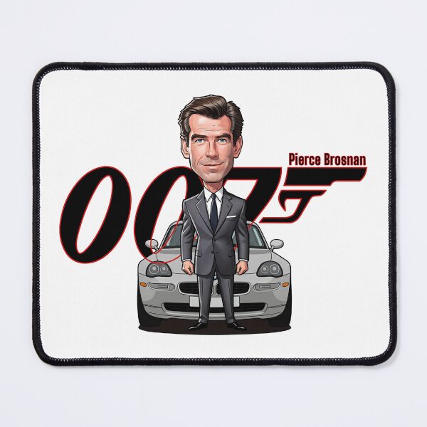 Item preview, Caricature of Pierce Brosnan with car designed and sold by vectorlove.