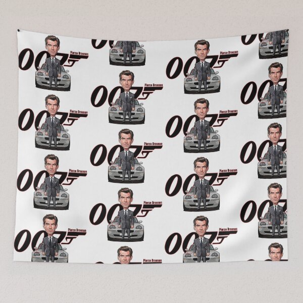 Item preview, Caricature of Pierce Brosnan with car designed and sold by vectorlove.