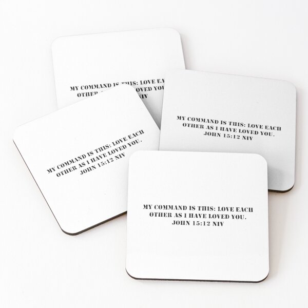 Item preview, John 15:12 NIV - Black Letters - No Background - JCTRUTHER designed and sold by JCTRUTHERshop.