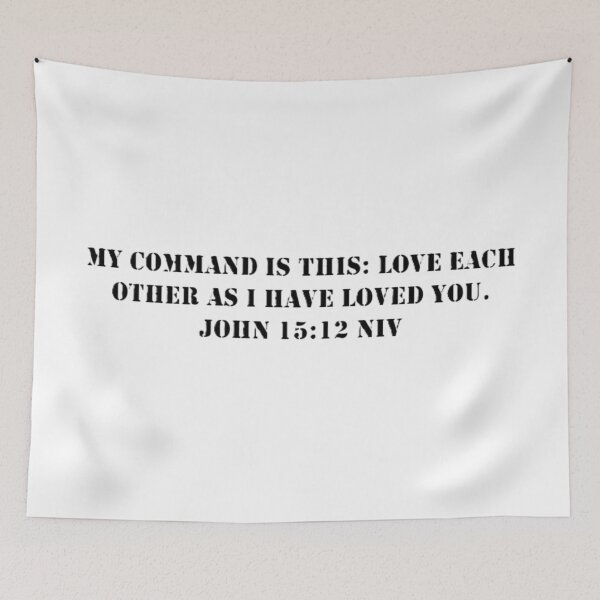 Item preview, John 15:12 NIV - Black Letters - No Background - JCTRUTHER designed and sold by JCTRUTHERshop.